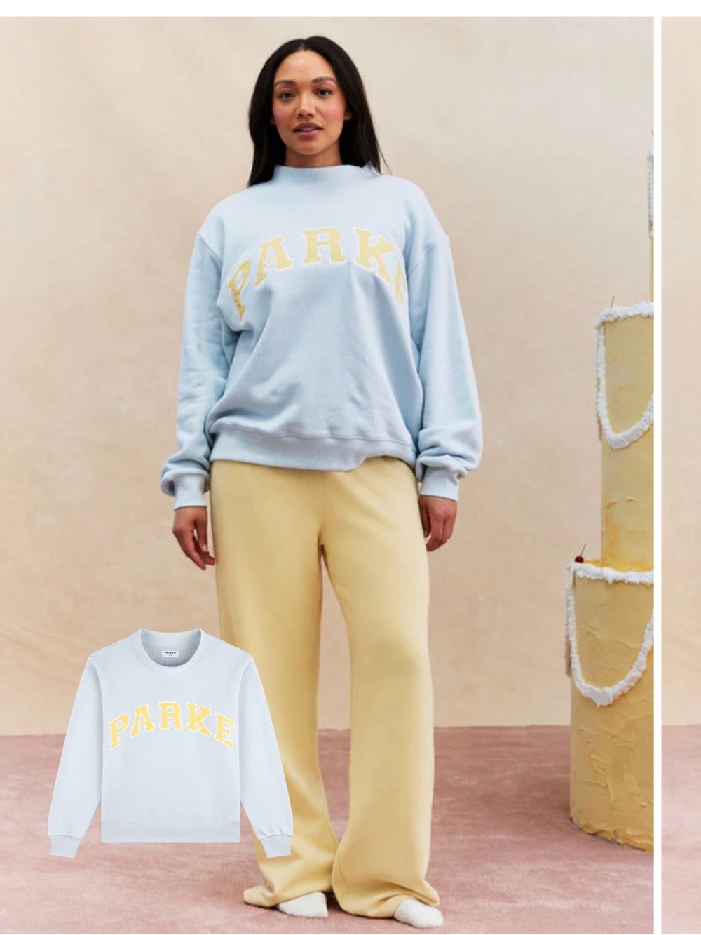 PARKE Heritage Varsity Mockneck, Blueberry Lemonade, L/XL, Birthday Collection